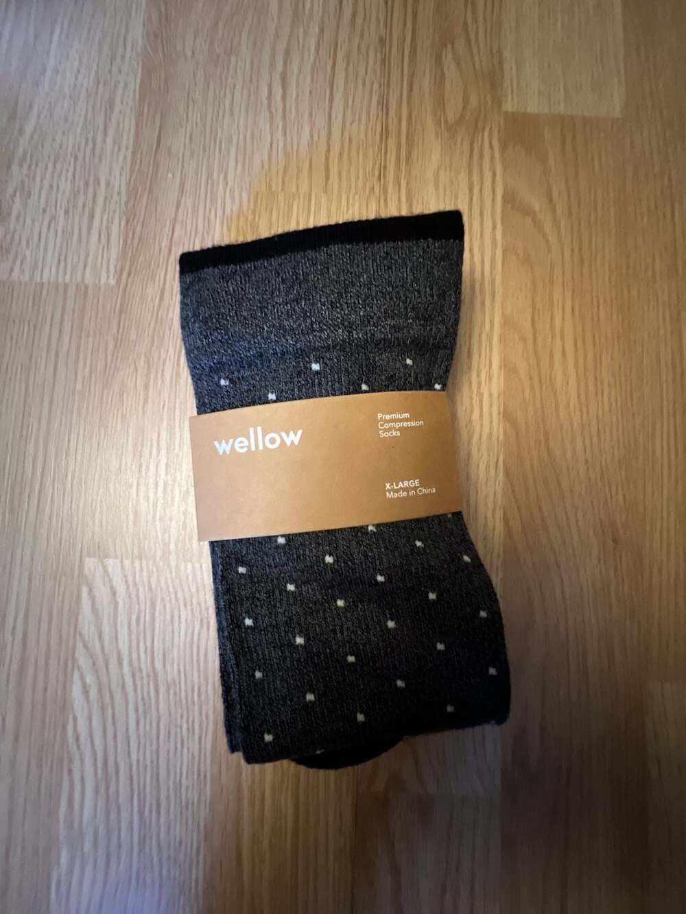 Wellow Premium Bamboo Compression Socks 18-25 mmHg Tree Print Extra Large